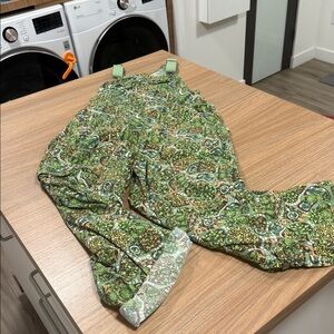 Duluth Green Patterned Overalls